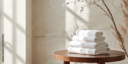 Modern room corner with woo...
