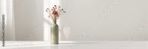 Vertical shot of a table an...