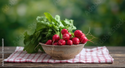 Radish in a bowl placed on ...
