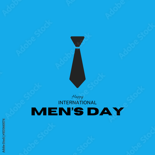 International Men's Day. Men's day 19 November. Vector illustration of International Men's Day. For a poster or banner and greeting card.