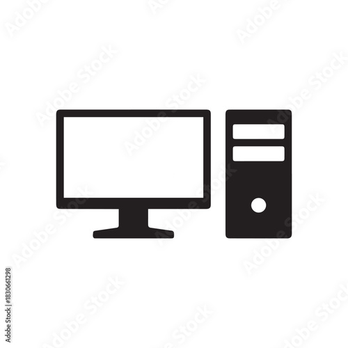 Desktop PC Monitor Icon