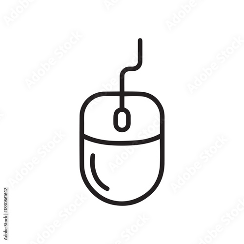 Computer Mouse Line Icon