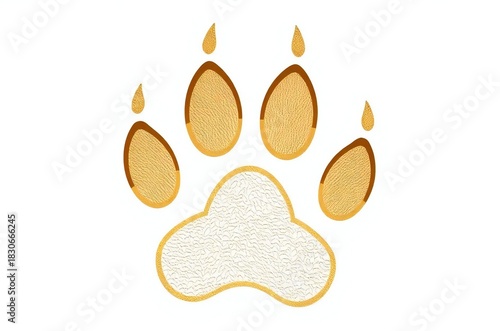 animal paw print vector illustrations