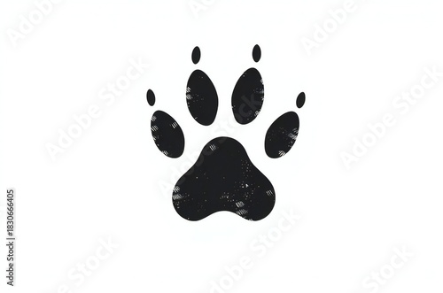 animal paw print vector illustrations