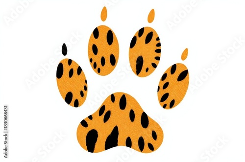 animal paw print vector illustrations