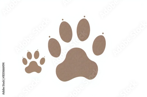animal paw print vector illustrations