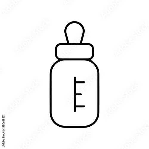 Infant feeding bottle icon