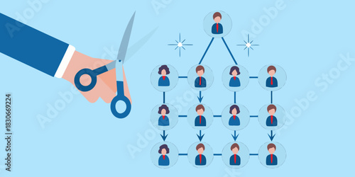 Cutting hierarchy streamlining organizational structure for efficiency and growth