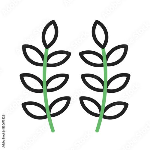 Sheaf of Rice icon vector image. Suitable for mobile apps, web apps and print media.