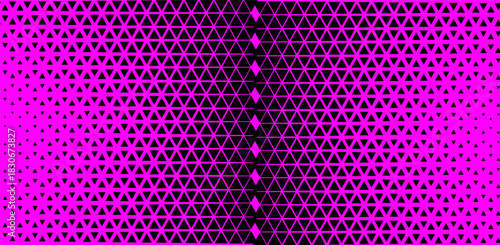 Triangles Halftone Pattern Vector Abstract Geometric Technology Background. Triangular Half Tone Texture