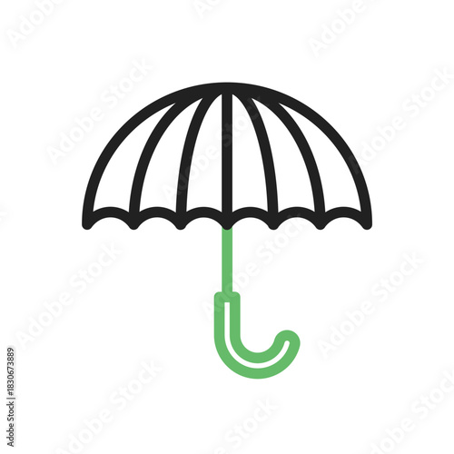 Umbrella with Rain Drops icon vector image. Suitable for mobile apps, web apps and print media.