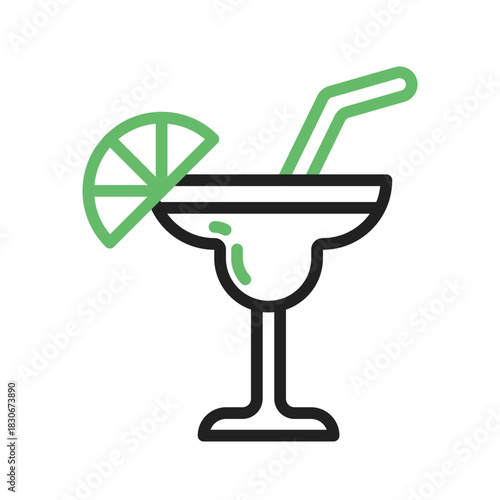 Tropical Drink icon vector image. Suitable for mobile apps, web apps and print media.