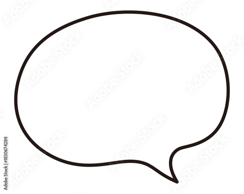 シンプルな吹き出し