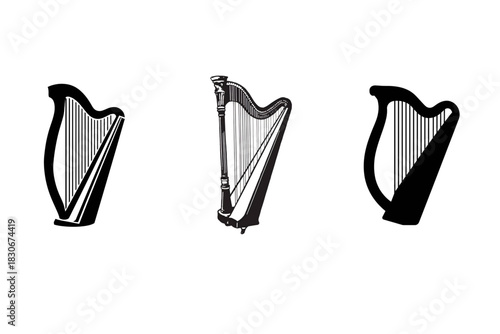 accordion vector illustration 