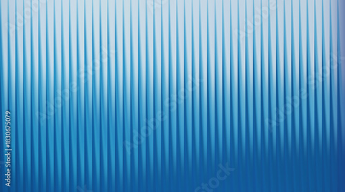 Abstract vertical ribbed texture with a smooth gradient of light to dark blue tones creating a modern and clean background