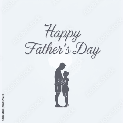 vector illustration happy father day icon 