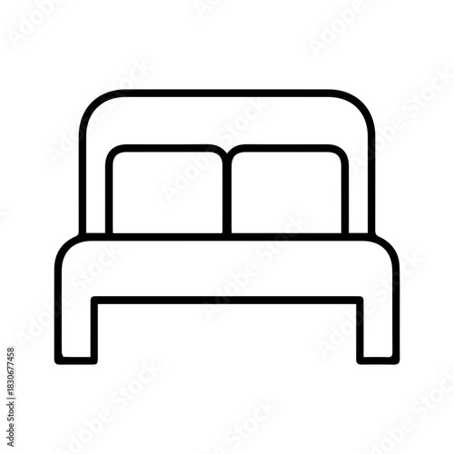 Comfortable Bed Icon Design