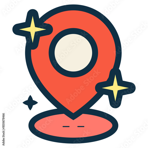 AI pin location icon