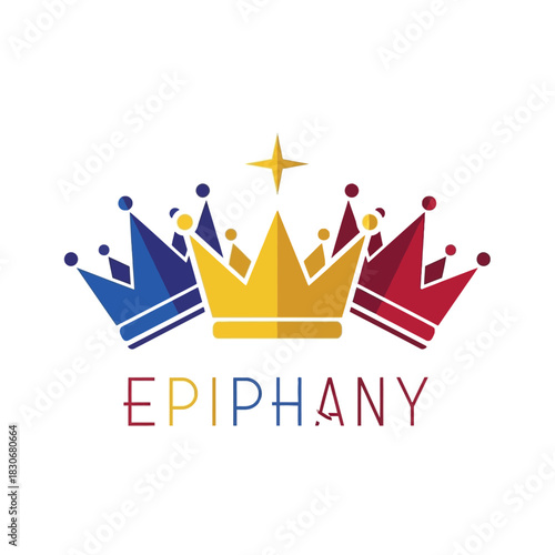 Three Royal Crowns Representing Epiphany and Royalty.