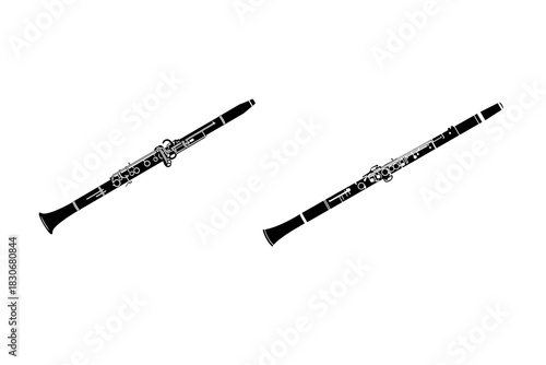 flute isolated on white background