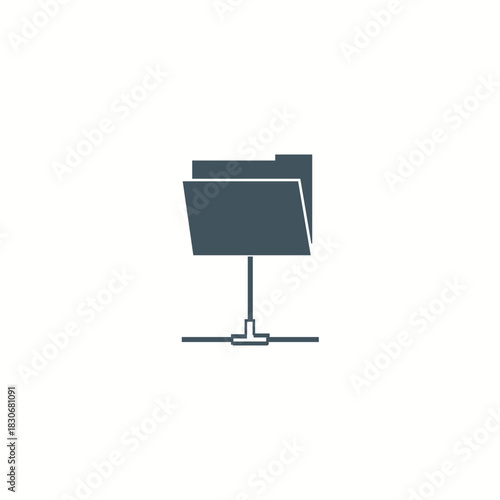Folder sharing icon symbol Vector