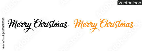 Spread holiday cheer with elegant lettering perfect for Christmas cards, banners, and winter greetings, bringing joy and peace to all this festive season.