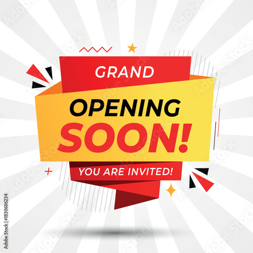 Grand Opening Soon Invitation Banner