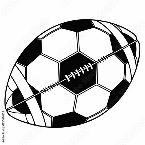 Hybrid Soccer Football Ball Design.