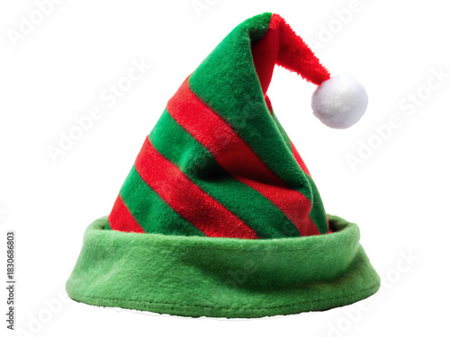 Elf hat, transparent background, isolated