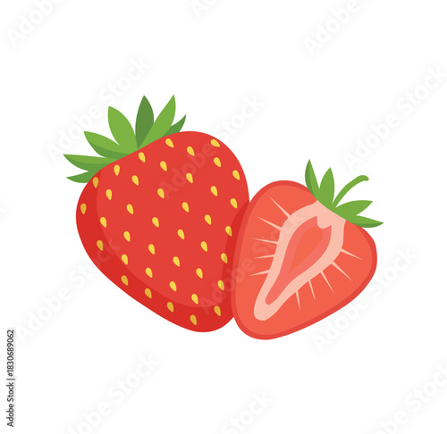 Fresh Red Strawberries red fruit