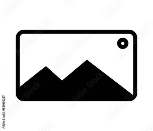 JPEG image or gallery album sign on a white background
