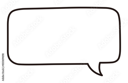 シンプルな吹き出し