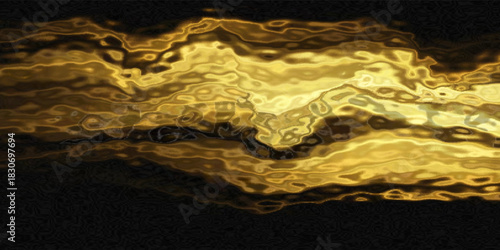 Golden horizontal glare lines. Laser beams, horizontal light beams. Beautiful light flashes. Glowing stripes on a transparent background.