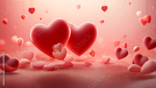 red heart background