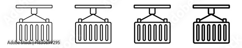 Container  Icon Set Different Style Collection
