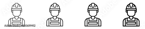 Worker  Icon Set Different Style Collection
