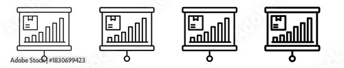 Statistics  Icon Set Different Style Collection
