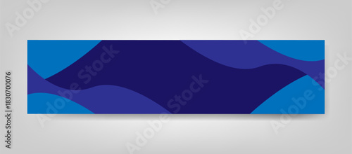 blue abstract background linkedin cover template