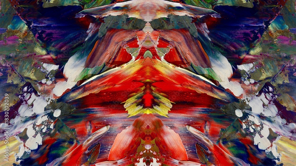 Fototapeta premium Abstract art background . Hand painting artwork on canvas .