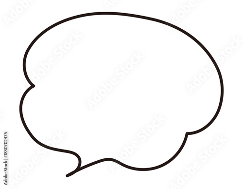 シンプルな吹き出し