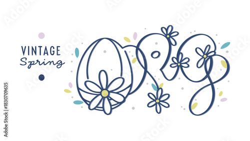 Delicate hand drawn line art floral illustrations with a charming sketch style