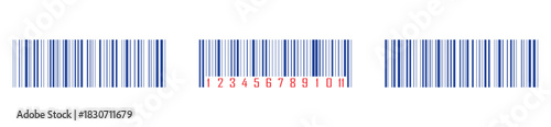 Decorative Long Barcode Line Icon abstract fake barcode symbol for modern graphic design.