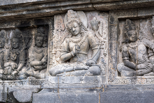 Yogyakarta Indonesia 12 11 2025  – the Prambanan Temple complex, a majestic Hindu heritage site with towering stone structures.