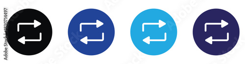 Repost Arrow Icon – Rotation and Share Feature Graphic