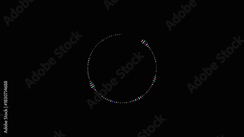 Colorful Glow Audio Spectrum – Reactive Music Visualizer Animation for EDM & Party