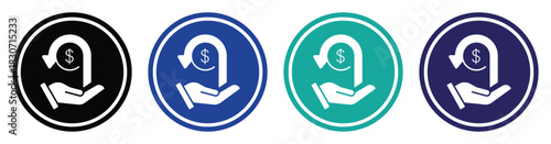 Refund Process Icon – Modern Graphic Element