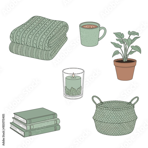 Elegant simplicity in a minimalistic still life composition enhances aesthetic tranquility