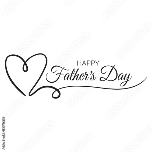 happy fathers day card design