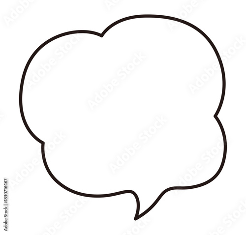 シンプルな吹き出し