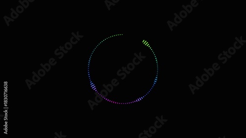 Vibrant Circle Audio Spectrum – Colorful Reactive Music Visualizer for Motion Graphics & EDM